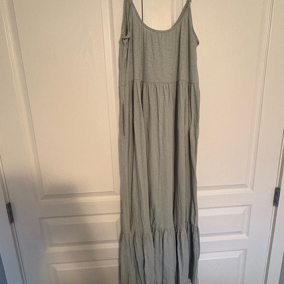 Women's Sage Green Maxi Dress - Picture 2 of 3